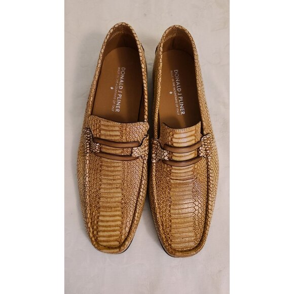 RARE Vintage Donald J Pliner GENUINE Lizard Skin Loafers Sz 10 Made in Italy main image 12